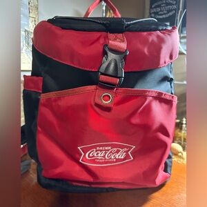 Coca Cola Logo Official Insulated
Backpack Cooler Bag Large Red, Black M102